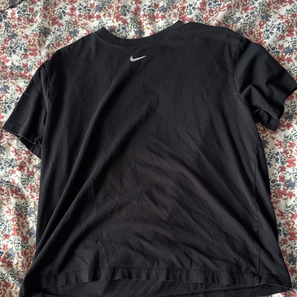 Nike Black Tee with White Logo